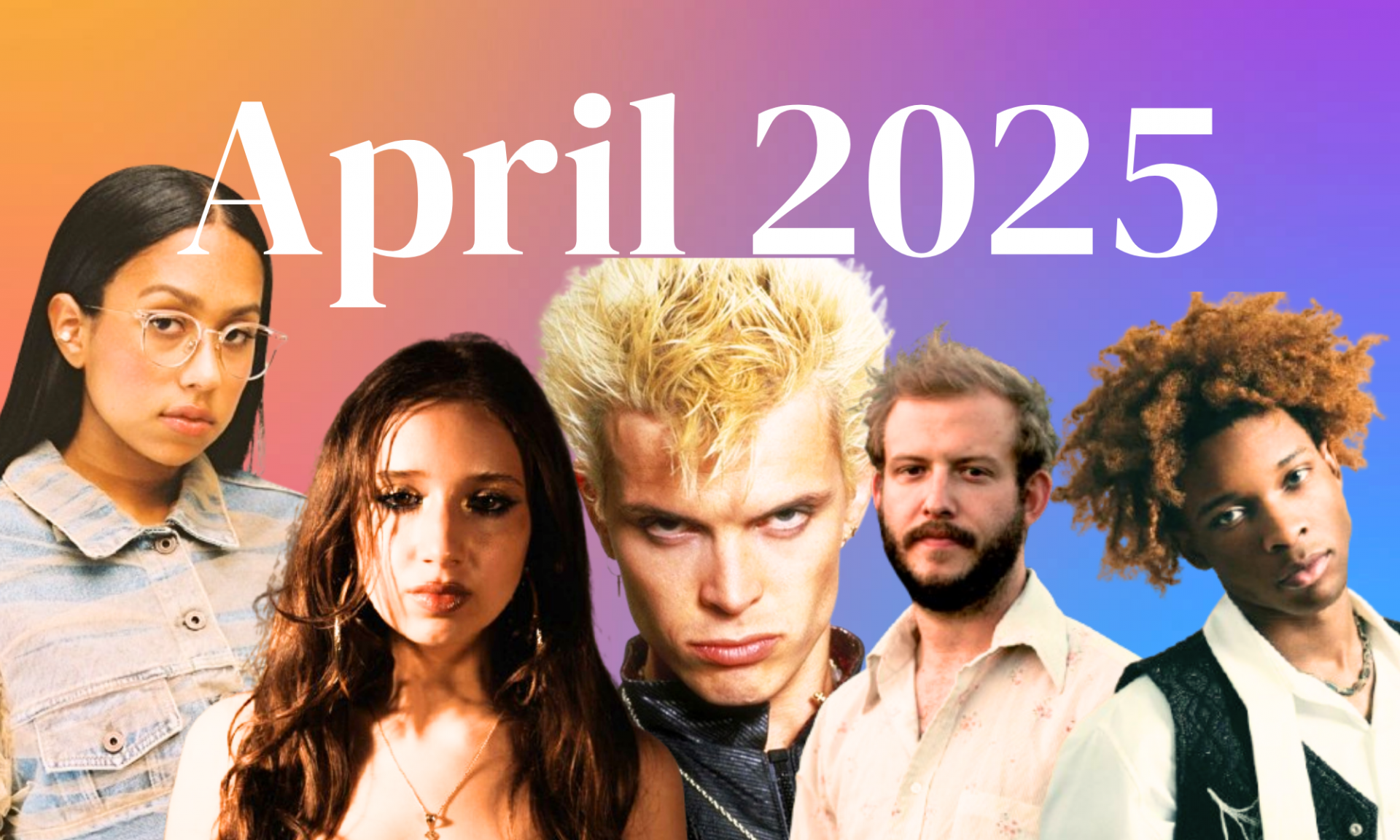 KULT Magasin listar kommande album i April 2025. Med musik från Billy Idol, d4vd och Bon Iver.